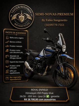 ROYAL ENFIELD HIMALAYAN 450 SLATE POPPY BLUE 